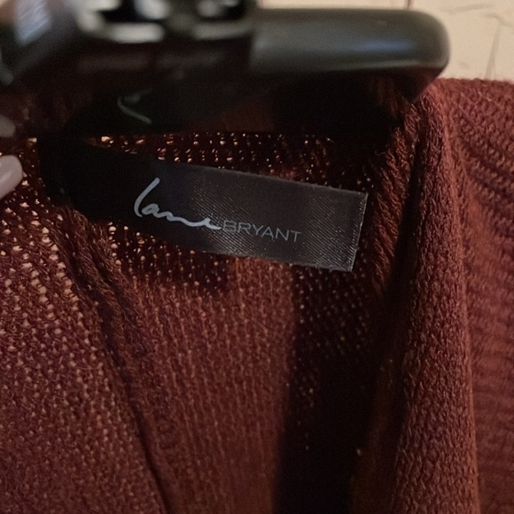 Lane Bryant Maroon Grey toggle poncho cape wrap ruana - Picture 6 of 6